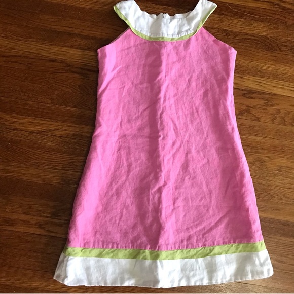 Susanne Lively Girls Candy Pink Sleeveless Dress with Plaid Sash